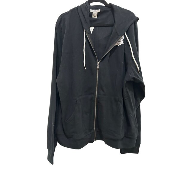 NWT Women's Wear by Erin Andrews Black Toronto Maple Leafs Fleece Full-Zip 2X - Picture 3 of 4